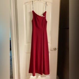 Red formal dress